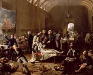 Ein Krankenwagen während des französischen Feldzugs, 1814